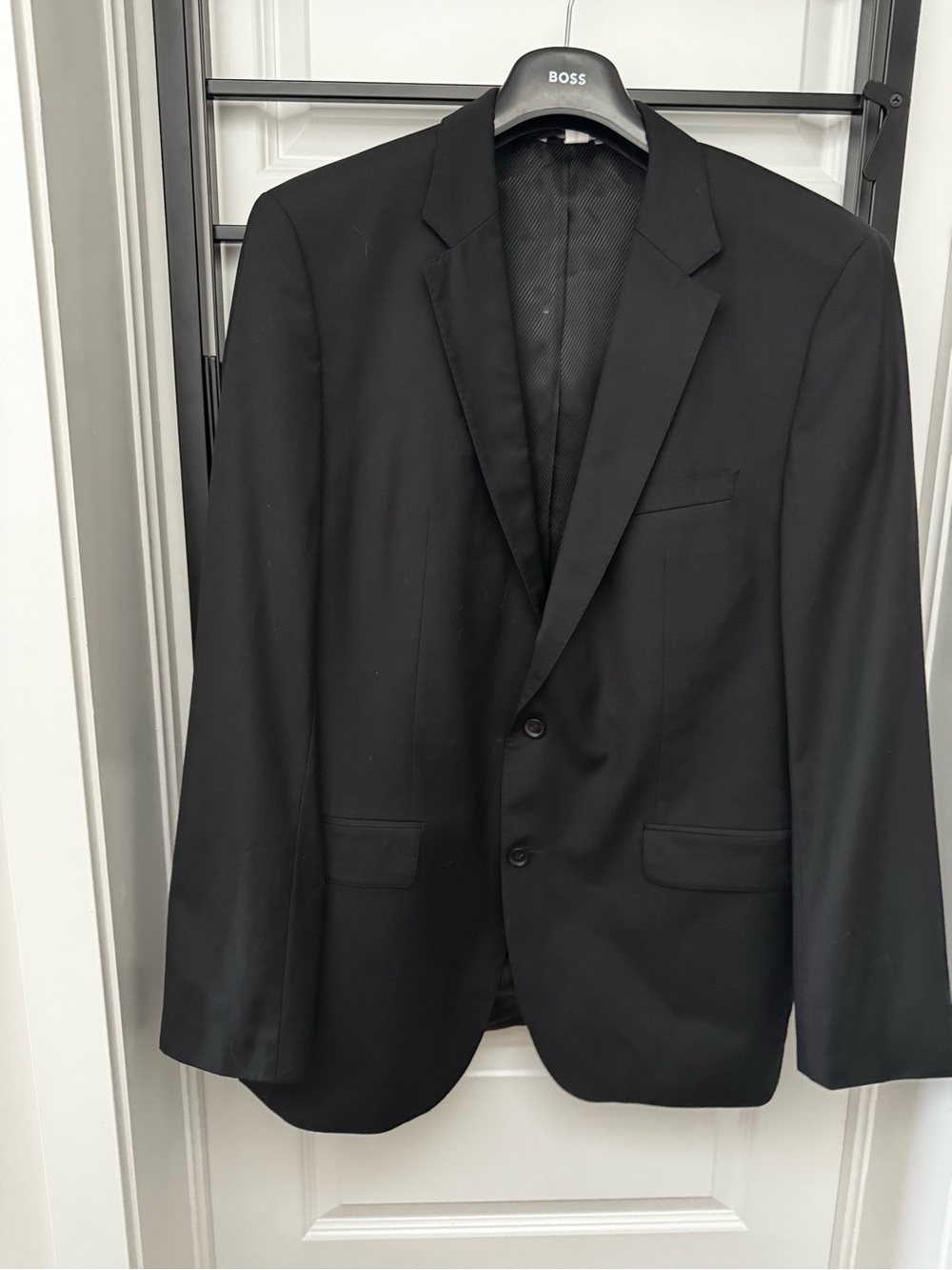 BOSS Hugo Boss James3 Sharp5 Wool Suit Jacket Black 46L